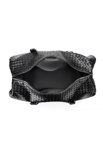 Bonluo Geantă De Voiaj De Calitate Premium Negru Din Piele Ecologică De Dimensiuni Ryanair/Wizzair 25*40*20cm