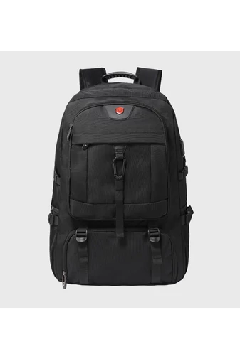 Bonluo Rucsac Negru Pentru Drumeții Din Material Solid Posibilitate Extindere Spațiu (58x38x20cm)