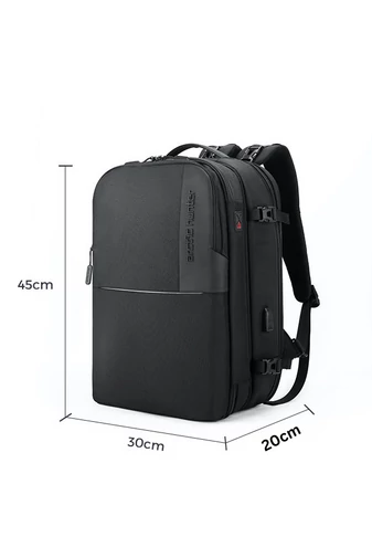 Arctic Hunter Rucsac Negru Multifucțional 2în1 Business Și Călătorii, Cu Parte Detașabilă, Dimensiunea 45*30*20 cm