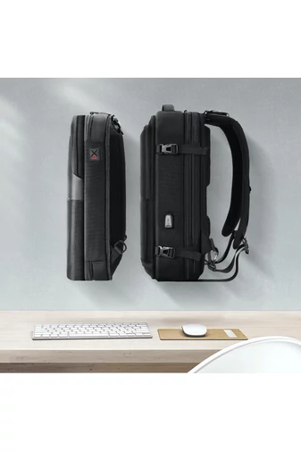 Arctic Hunter Rucsac Negru Multifucțional 2în1 Business Și Călătorii, Cu Parte Detașabilă, Dimensiunea 45*30*20 cm