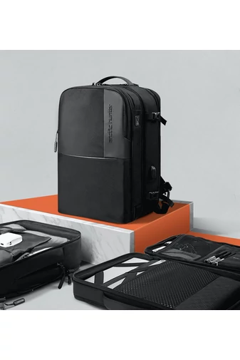 Arctic Hunter Rucsac Negru Multifucțional 2în1 Business Și Călătorii, Cu Parte Detașabilă, Dimensiunea 45*30*20 cm