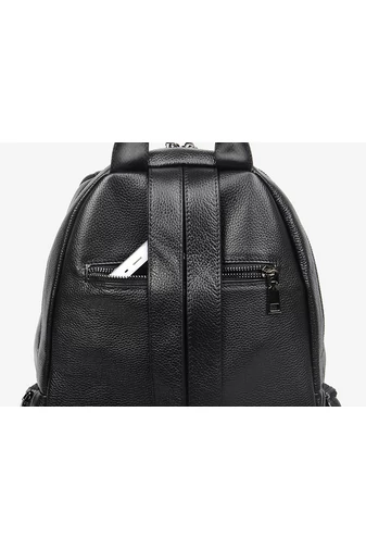 Bonluo Rucsac Damă Negru Din Piele Naturală De Dimensiune 35*32*15cm