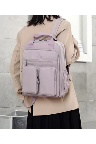 Bonluo Rucsac Violet Deschis Multifuncțional Cu Multiple Buzunare de Dimensiune Wizzair ( 40*30*20cm)