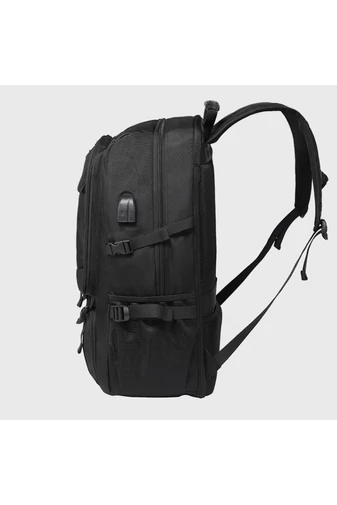 Bonluo Rucsac Negru Pentru Drumeții Din Material Solid Posibilitate Extindere Spațiu (46x30x20cm)