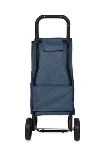 Bonluo Cărucior Pentru Cumpărături Albastru Închis Cu Buzunar Termoizolant Dimensiuni 97*42*33cm