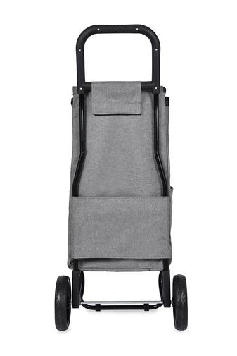 Bonluo Cărucior Pentru Cumpărături Gri Cu Buzunar Termoizolant Dimensiuni 97*42*33cm
