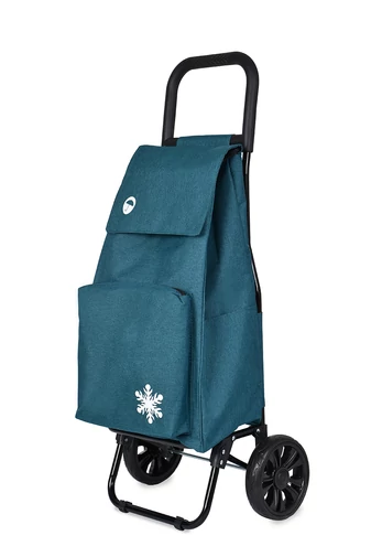 Bonluo Cărucior Pentru Cumpărături Verde Cu Buzunar Termoizolant Dimensiuni 97*42*33cm