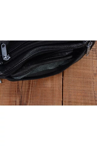 Bonluo Borsetă Pentru Bărbați Negru Calitate Premium Din Piele Naturală De Dimensiunea 13*31*8cm