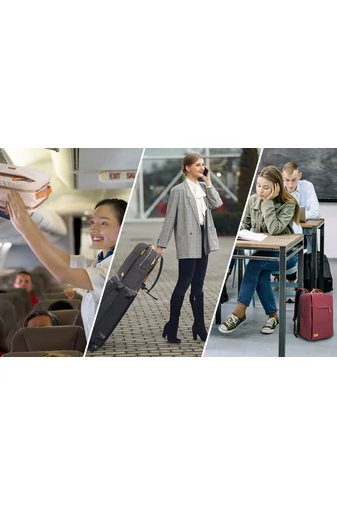 Bonluo Ghiozdan Business Bej De Calitate Premium De Dimensiunea Wizzair (40*30*20cm)