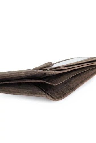 Bellugio Portofel Bărbați Maro Din Piele Naturală Model Cal Dimensiune (13*9,5*2 cm)