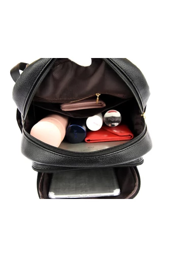 Bonluo Rucsac Damă Albastru Închis Din Imitație Piele Accesorizat Cu Cap De Pisicuță (30x25x13cm)