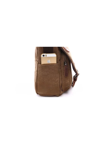 Bonluo Geantă Crossbody De Bărbați Neagră Dimenisune Mare Din Pânză Foarte Rezistentă (40x35x13cm)