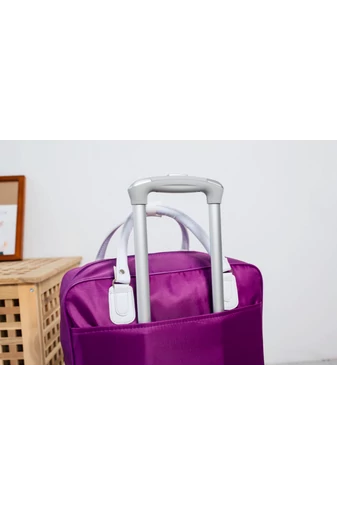 Geantă Pentru Cumpărături Stil Troler Mov De Dimensiunea 47*40*23cm