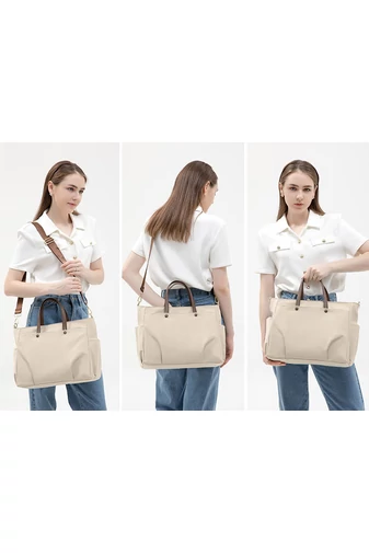 Bonluo Geantă De Mână/Crossbody Bej Din Calitate Premium Din Material Impermeabil Dimensiuni 30*38*12cm