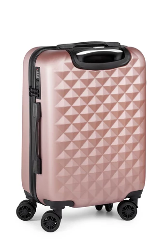Troler Bagaj De Mână Rosegold Bonluo Cu Pereți Tari Dimensiune Wizz-Air 55*35*22cm Roți Detașabile