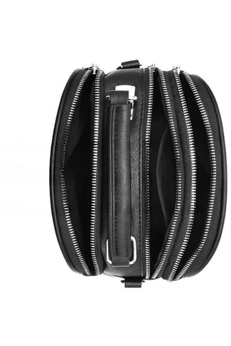 Geantă Crossbody Bonluo Negru Din Imitație De Piele De Dimensiunea 14*20*10cm