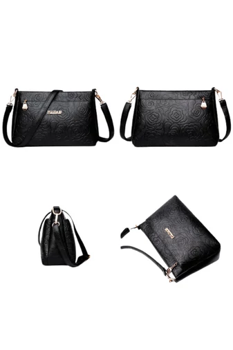 Geantă Crossbody Bonluo Violet Deschis Cu Model Din Imitație De Piele Dimensiune Medie (19*29*13cm) 