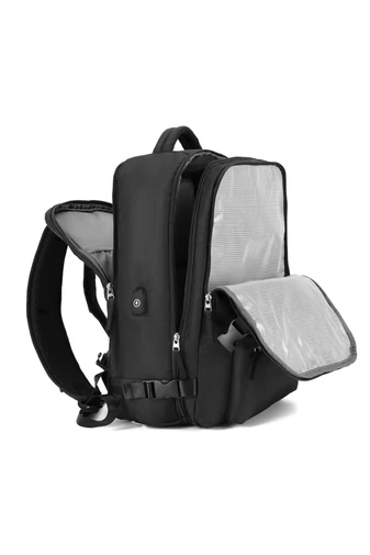 Bonluo Rucsac Stil Valiză Negru Dimensiune Wizz-air( 40X30x20) Multifuncțional Cu Sac Pentru Pantofi Inclus