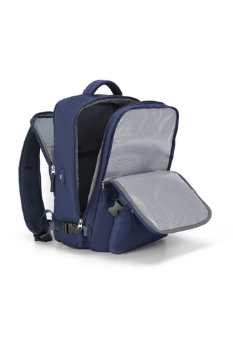 Bonluo Rucsac Stil Valiză Albastru Închis Dimensiune Wizz-air( 40X30x20) Multifuncțional  Cu Sac Pentru Pantofi Inclus