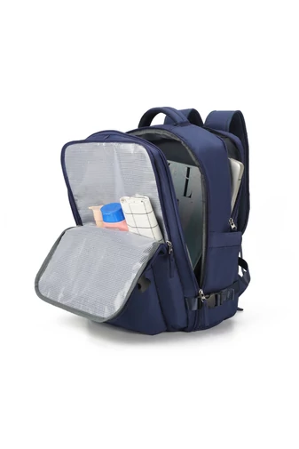 Bonluo Rucsac Stil Valiză Albastru Închis Dimensiune Wizz-air( 40X30x20) Multifuncțional  Cu Sac Pentru Pantofi Inclus