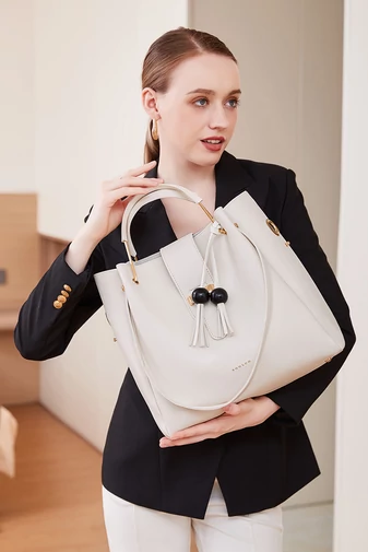 Bonluo Set Geantă De Umăr Negru Cu Geantă Crossbody Și O Poșetă (3buc)