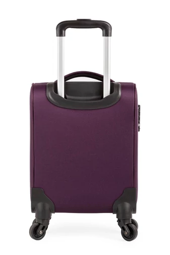Leonardo Da Vinci Troler De Cabină Violet Închis  Textil Dimensiune Wizzair Ryanair(40x30x20cm) Cu Roți Detașabile