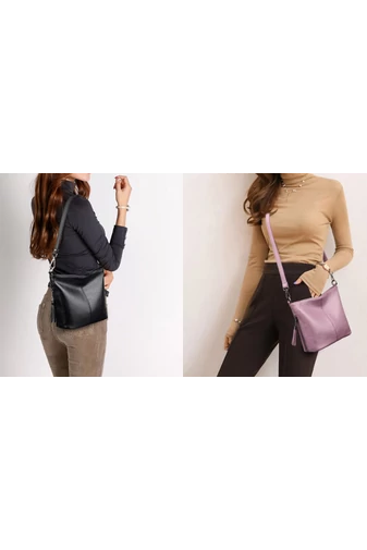 Bonluo Geantă Crossbody Neagră Din Imitație De Piele De Dimensiunea 20*21*10cm