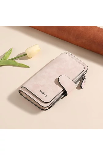 Portofel Elegant Damă Bonluo Roz Multifuncțional Din Imitație De Piele De Dimensiunea 19*11*2.5cm