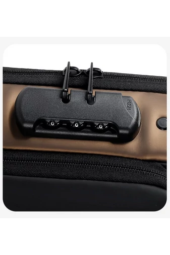 Bonluo Geantă Crossbody Neagră Din Imitație De Piele Cu Cifru De Securitate Dimensiuni 33*19*9cm