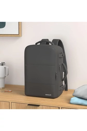 Rucsac Multifunctional Wizzair 40*30*20cm Negru Bonluo Cu Spatiu Laptop 15.6''