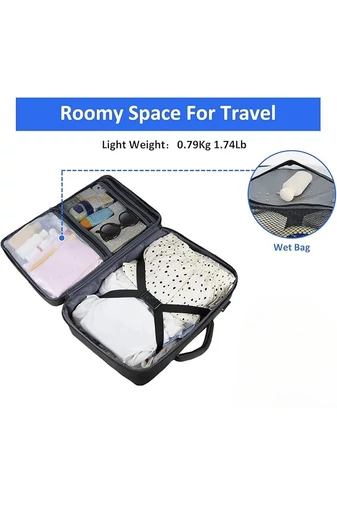 Rucsac Multifunctional Wizzair 40*30*20cm Negru Bonluo Cu Spatiu Laptop 15.6''