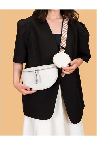 Geantă Crossbody Alba Din Piele Naturală Cu Portofel Detasabil Versatilă 26*15*cm Bonluo
