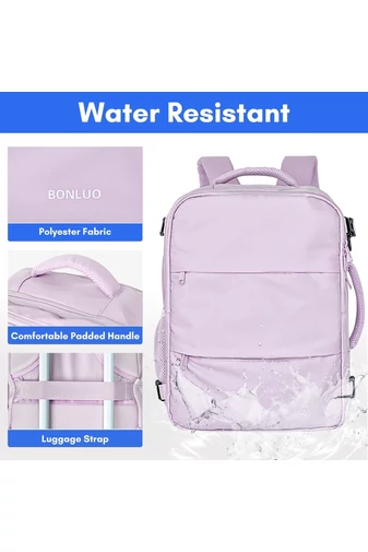 Rucsac Multifunctional Wizzair 40*30*20cm Violet Deschis Bonluo Cu Spatiu Laptop 15.6''