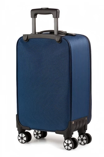 Troler Mare Cu Roți Detașabile Leonardo Davinci Albastru Închis Cu Pereți Moi Extensibili 72*47*26cm