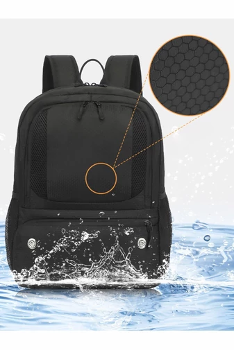 Rucsac Sport Din Poliester Impermeabil Ultra Ușor Negru Cu Verde Dimensiune Gratuita Wizzair 40*30*20cm