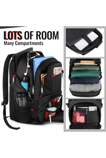 Rucsac Multifuncțional Impermeabil Cu Port USB Compartiment Laptop Și Multe Buzunare 48*34*24 cm