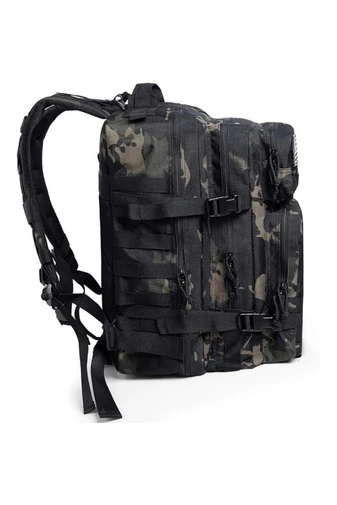 Ghiozdan Drumeții Negru Camuflaj Cu O Capacitate Mare Impermeabil Extrem De Rezistent 46*29*32 cm