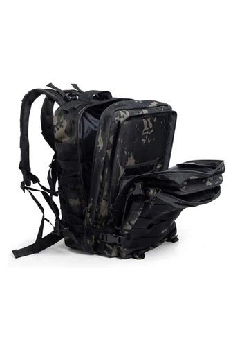 Ghiozdan Drumeții Negru Camuflaj Cu O Capacitate Mare Impermeabil Extrem De Rezistent 46*29*32 cm