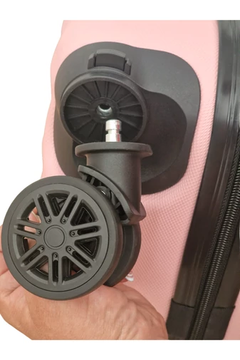 Troler Bagaj De Mână Rosegold Bonluo Cu Pereți Tari Dimensiune Wizz-Air 55*35*22cm Roți Detașabile