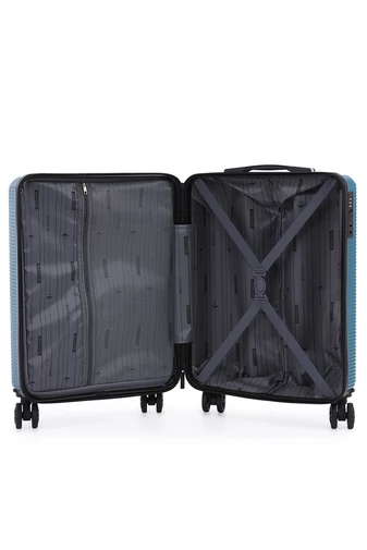 Troler De Cabină Wizzair Albastru Bonluo Cu Pereți Tari 55*40*20cm Roți Detașabile