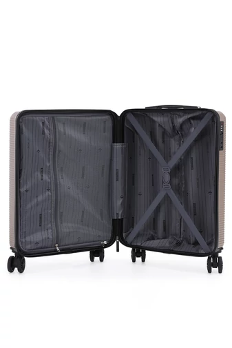 Troler De Cabină Wizzair Culoarea Șampaniei Bonluo Cu Pereți Tari 55*40*20cm Roți Detașabile