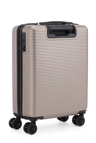 Troler De Cabină Wizzair Culoarea Șampaniei Bonluo Cu Pereți Tari 55*40*20cm Roți Detașabile