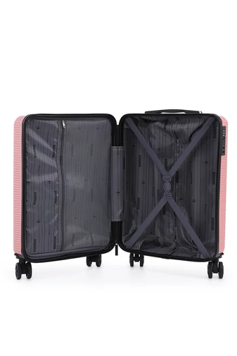 Troler De Cabină Wizzair Roz Bonluo Cu Pereți Tari 55*40*20cm Roți Detașabile