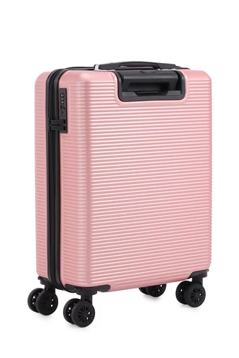Troler De Cabină Wizzair Roz Bonluo Cu Pereți Tari 55*40*20cm Roți Detașabile