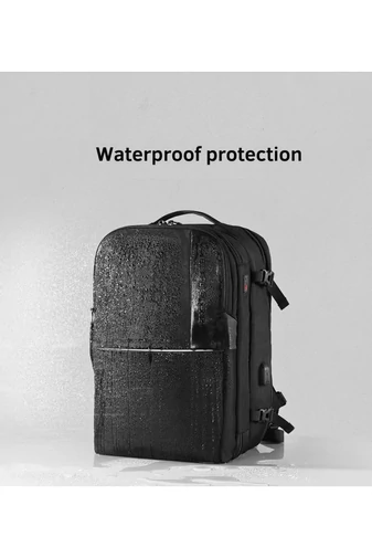 Arctic Hunter Rucsac Negru Multifucțional 2în1 Business Și Călătorii, Cu Parte Detașabilă, Dimensiunea 45*30*20 cm