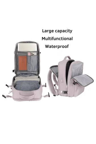 Bonluo Rucsac Stil Valiză Violet Pastelat Dimensiune Wizz-air( 40X30x20) Multifuncțional Cu Sac Pentru Pantofi Inclus