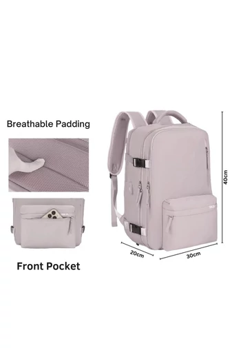 Bonluo Rucsac Stil Valiză Violet Pastelat Dimensiune Wizz-air( 40X30x20) Multifuncțional Cu Sac Pentru Pantofi Inclus