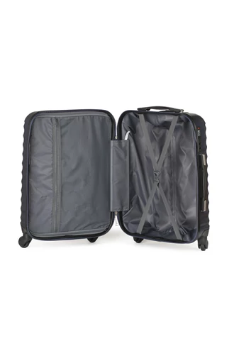 Troler Mare Cu Pereți Tari ABS Albastru Închis Cu Roți Detașabile 76*48*28cm