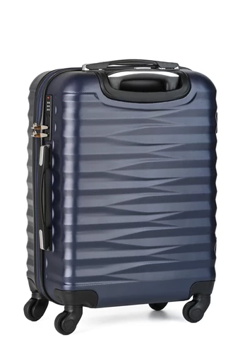 Troler Mare Cu Pereți Tari ABS Albastru Închis Cu Roți Detașabile 76*48*28cm