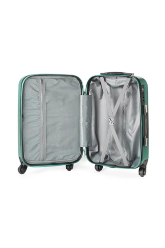 Set Troler Cu Pereți Tari ABS Verde Turcoaz Cu Cifru TSA 